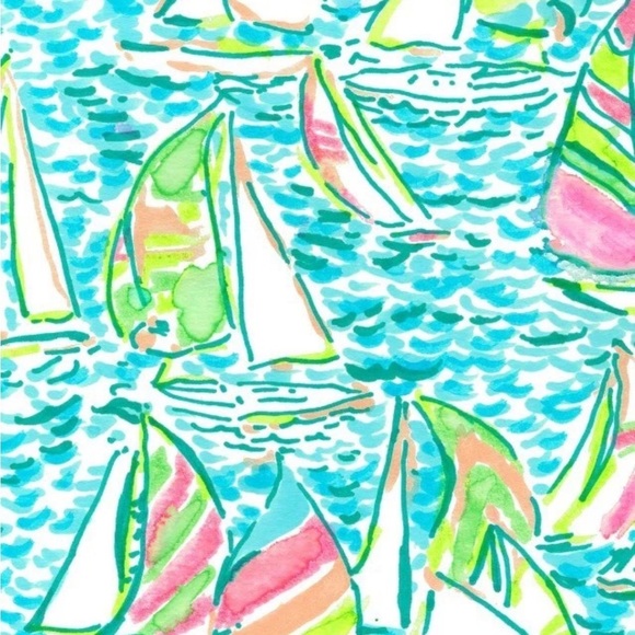 Lilly Pulitzer Captain Popover Pullover “You Gotta Regatta” Print XS - Picture 7 of 7